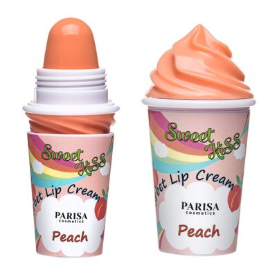 Бальзам для губ PARISA Cosmetics Sorbet Lip Cream LB-07 - Персик LB07-02 фото