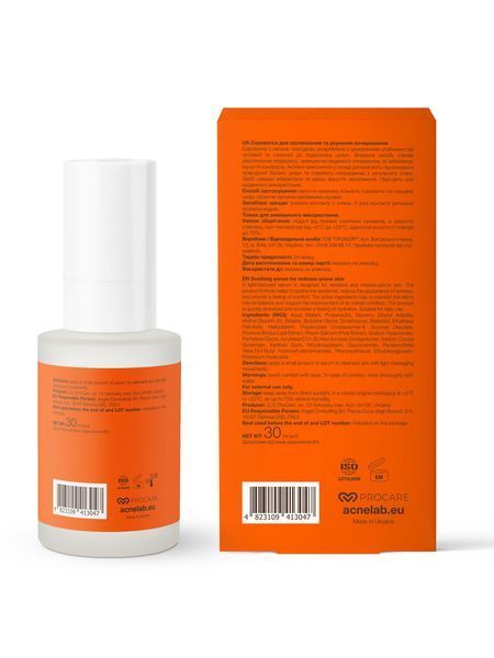 Сыворотка для успокоения и уменьшения покраснения ACNELAB+ Spotcalm Soothing Serum 30 мл 52763995275632 фото от MYRIAM