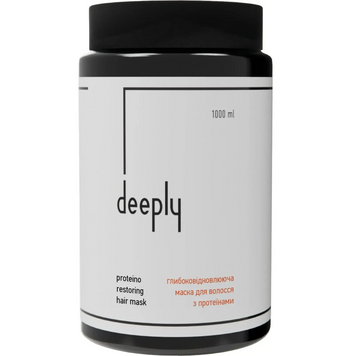 Глибоковідновлююча маска для волосся з протеїнами deeply protein restoring hair mask 1000 мл DP0032-1000 фото від MYRIAM