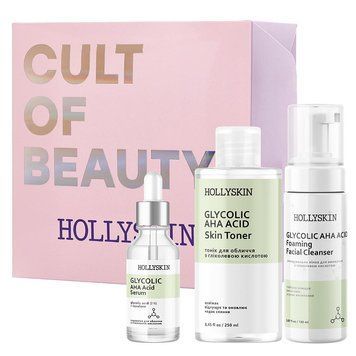 Набор HOLLYSKIN Glycolic AHA Acid Basic Care 4820200410470 фото от MYRIAM