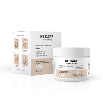 Зволожувальний крем для обличчя з пребіотиками Hydration & Prebiotic Cream RE.CARE 30 мл 4823109414303 фото від MYRIAM