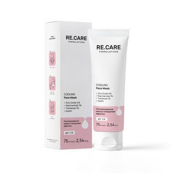 Охолоджувальна маска з тонізуючим ефектом Cooling Face Mask RE.CARE 75 мл 4823109414532 фото від MYRIAM