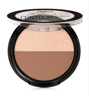 Палетка Bless Beauty DUO PALETTE HIGHLIGHTER CONTOUR - №1 BDPHC-01 фото