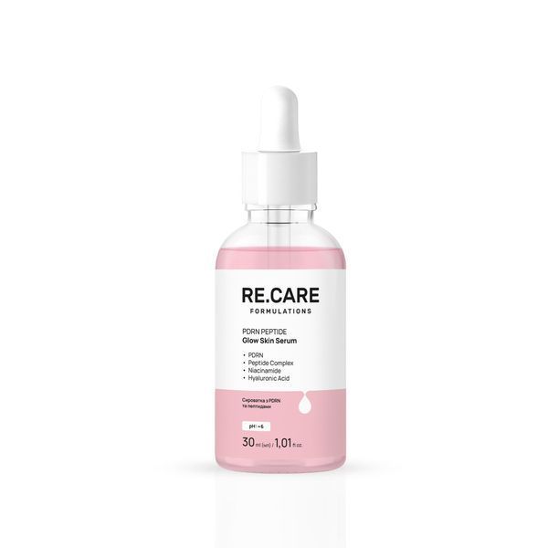 Сироватка з PDRN та пептидами Peptide Glow Skin Serum RE.CARE 30 мл 4823109414662 фото від MYRIAM