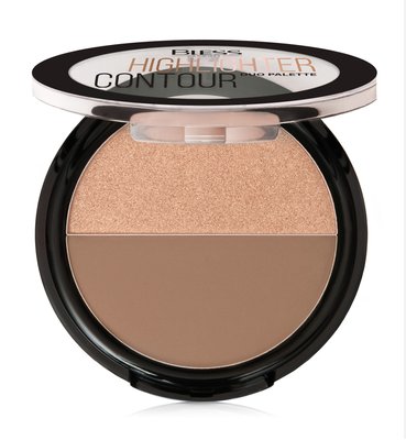 Палетка Bless Beauty DUO PALETTE HIGHLIGHTER CONTOUR - №2 BDPHC-02 фото