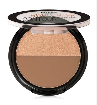 Палетка Bless Beauty DUO PALETTE HIGHLIGHTER CONTOUR - №3 BDPHC-03 фото