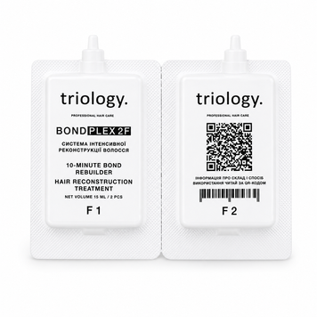 Холодне відновлення Triology для інтенсивної реконструкції волосся BONDPLEX 2F (1 комплект) 4823109706095-02 фото від MYRIAM