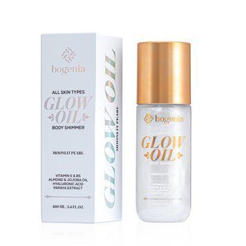 Олія-шиммер для тіла Glow Oil Body Shimmer Bogenia BG462 - №001 (Moonlit Pearl) BG462-01 фото від MYRIAM