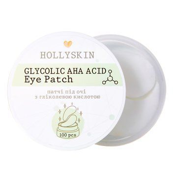 Тканинні патчі під очі HOLLYSKIN Glycolic AHA Acid Eye Patch 4823109700123 фото від MYRIAM