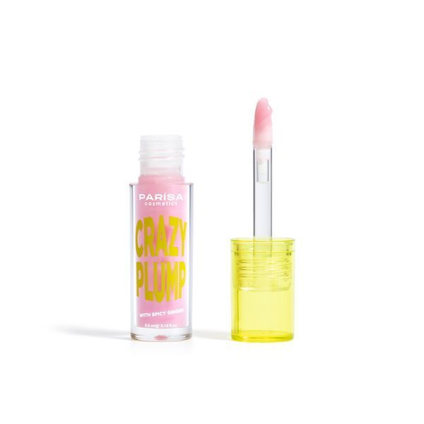 Блиск-плампер для губ PARISA Lipgloss Crazy Plump - №102 (Rose sparkle) PLCP-102 фото від MYRIAM