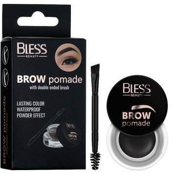 Помадка-гель для бровей Bless Beauty Brow Pomade - №4 (Soft Black) BLPB-04 фото от MYRIAM