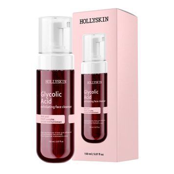 Відлущувальна пінка для обличчя HOLLYSKIN Glycolic Acid з гліколевою кислотою та ектрактом кленового соку 4823109701229 фото від MYRIAM
