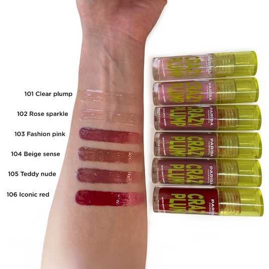 Купити Блиск-плампер для губ PARISA Lipgloss Crazy Plump - №104
