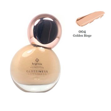 Зволожуюча тональна основа Bogenia Glossiness BG600 - №4 (Golden Beige) BG600-04 фото від MYRIAM