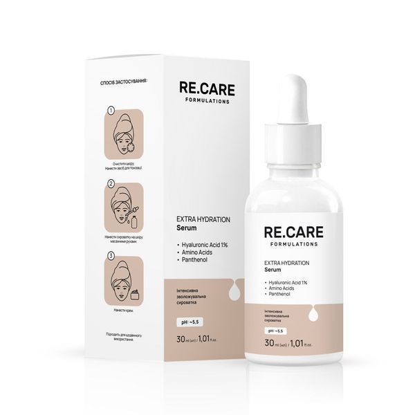 Интенсивная увлажняющая сыворотка RE.CARE Extra Hydration Serum 30 мл 4823109411319 фото от MYRIAM
