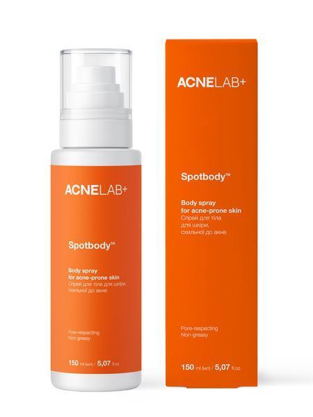 Спрей для тіла для шкіри, схильної до акне ACNELAB+ Spotbody Body Spray 150 мл 53829100929392 фото від MYRIAM