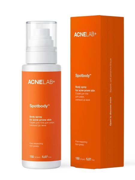 Спрей для тіла для шкіри, схильної до акне ACNELAB+ Spotbody Body Spray 150 мл 53829100929392 фото від MYRIAM