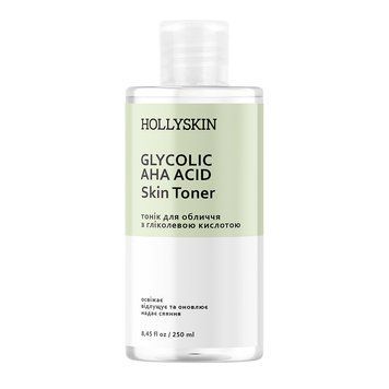 Тонік для обличчя HOLLYSKIN Glycolic AHA Acid з гліколевою кислотою 4823109700154 фото від MYRIAM