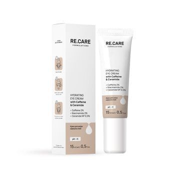 Крем для шкіри навколо очей Hydrating Eye Cream with Caffeine & Ceramide RECARE 15 мл 4823109414518 фото від MYRIAM