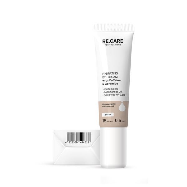 Крем для шкіри навколо очей Hydrating Eye Cream with Caffeine & Ceramide RECARE 15 мл 4823109414518 фото від MYRIAM