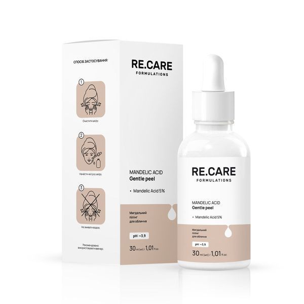 Миндальный пилинг для лица RE.CARE Mandelic Acid Gentle Peel 30 мл