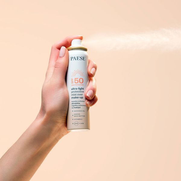 Ультралегкий захисний спрей поверх макіяжу Paese SPF 50
