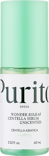 Сироватка з екстрактом центелли без олій Purito Seoul Wonder Releaf Centella Serum Unscented 60 мл 8809563100316 фото від MYRIAM