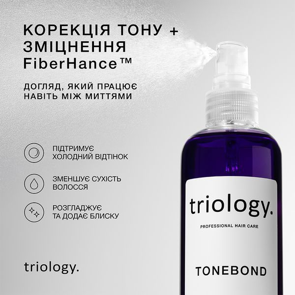 Незмивний спрей для захисту тону та відновлення волосся TONEBOND Triology 150 мл 4823109706545 фото від MYRIAM
