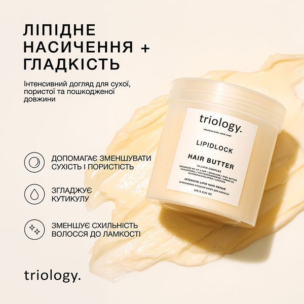 Інтенсивний ліпідний батер для волосся LIPIDLOCK Triology 250 г 4823109706576 фото від MYRIAM