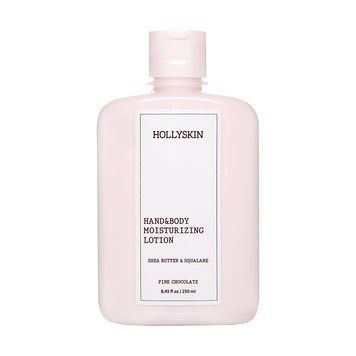 Зволожувальний лосьйон для рук і тіла HOLLYSKIN Pink Chocolate з олією ши і скваланом 4823109700451 фото від MYRIAM