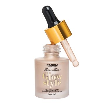 Рідкий хайлайтер для обличчя Parisa Cosmetics Glow Style Liquid Highlighter PH-03 №1 PH03-01 фото від MYRIAM