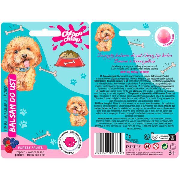 Бальзам для губ детский Chlapu Chlap DOGGY - Forest fruits 5901571013534 фото от MYRIAM