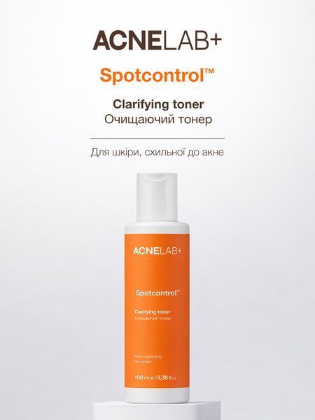 Очищаючий тонер ACNELAB+ Spotcontrol Clarifying Toner 100 мл 52764192342384 фото від MYRIAM