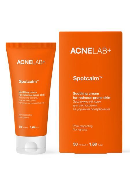 Зволожувальний крем для заспокоєння та усунення почервоніння ACNELAB+ Spotcalm Soothing Cream 50 мл 52763977089392 фото від MYRIAM