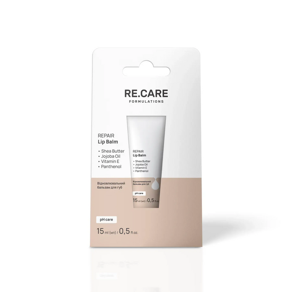 Восстановительный бальзам для губ Repair Lip Balm RECARE 15 мл 4823109412286 фото от MYRIAM