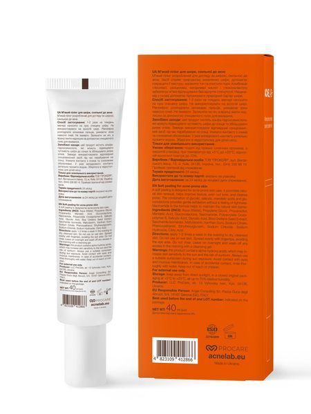М&rsquo;який пілінг для шкіри, схильної до акне ACNELAB+ Spotpeel Soft Peeling 40 мл
