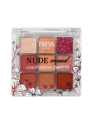 Палетка тіней для повік Bless Beauty Nude Mood (9 кольорів) - №2 BLNM9-02 фото