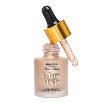 Рідкий хайлайтер для обличчя Parisa Cosmetics Glow Style Liquid Highlighter PH-03 №2 PH03-02 фото від MYRIAM