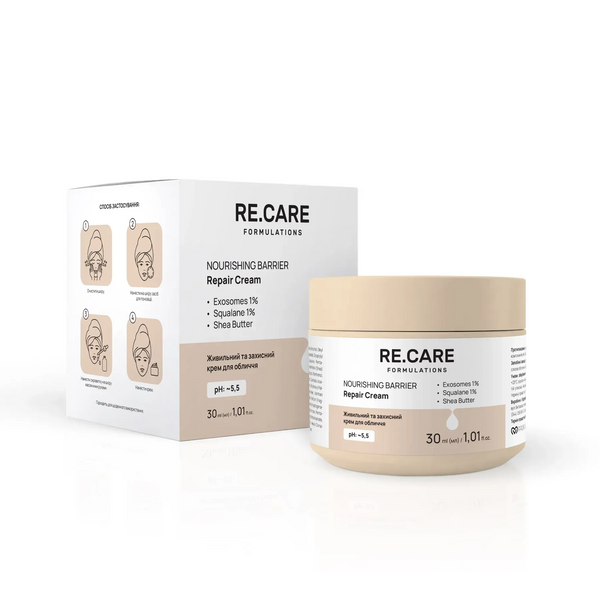 Живильний та захисний крем для обличчя Nourishing Barrier Repair Cream RE.CARE 30 мл 4823109414310 фото від MYRIAM