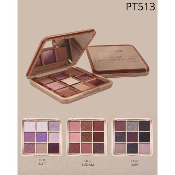 Палетка теней для век Topface Desire Eyeshadow Palette PT513 - №003 (Dark) PT513 фото от MYRIAM