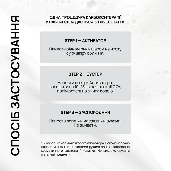 Набор карбокситерапии RECARE 3-Step CO2 Carboxy Therapy
